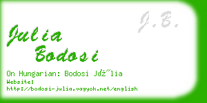 julia bodosi business card